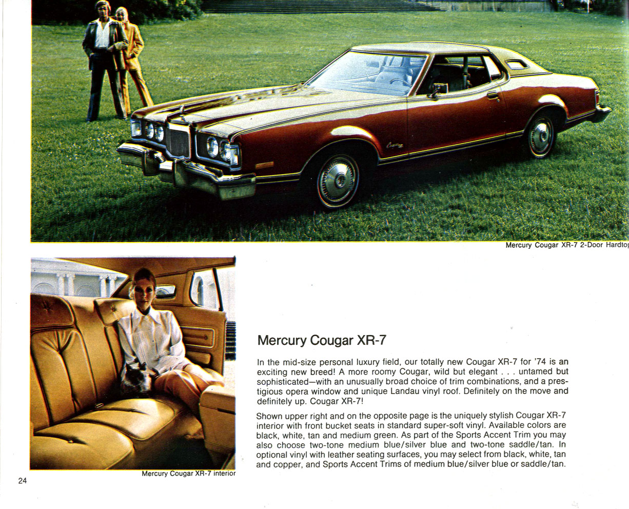 1974 Mercury Lincoln Brochure Page 25